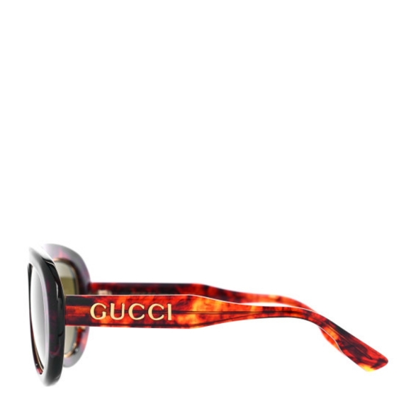💯 New Original GUCCIAcetate Oversize Sunglasses GG1152S Tortoise - Picture 6 of 17
